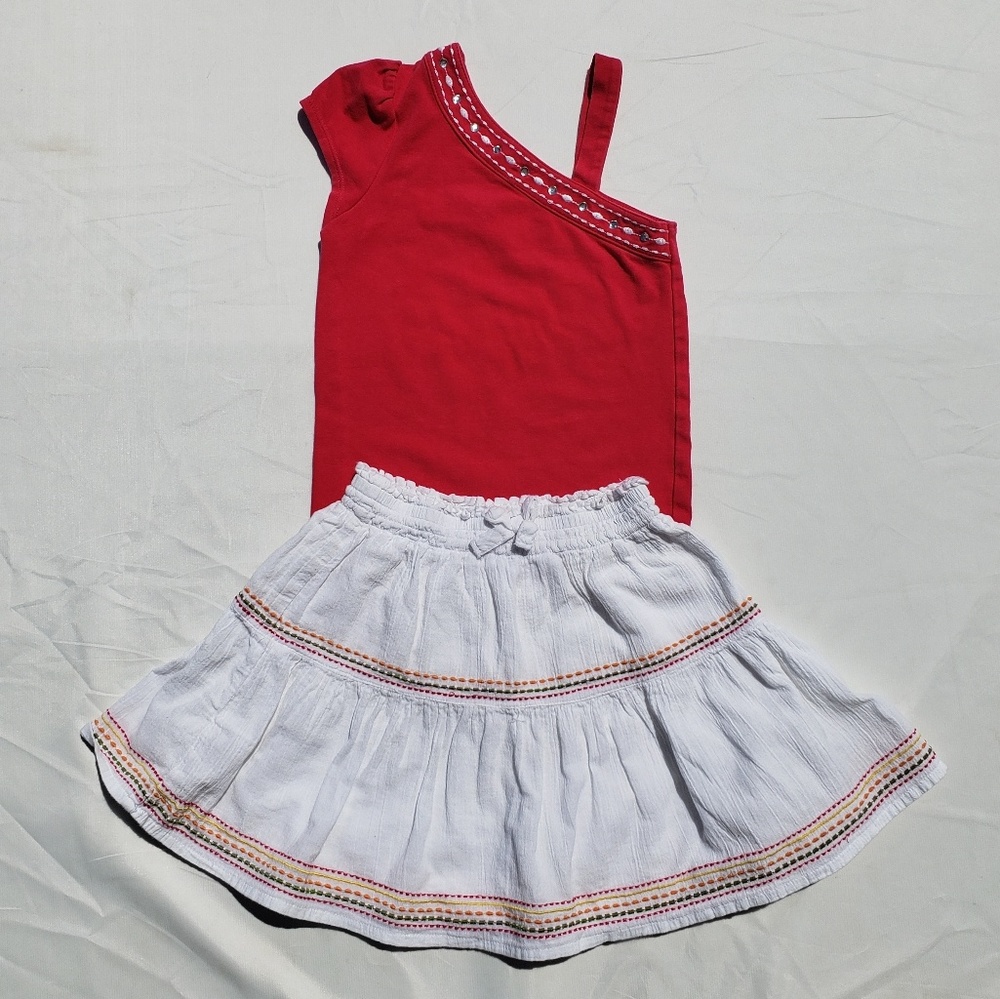 Gymboree Batik Summer Skirt Shirt Size 3 Tank